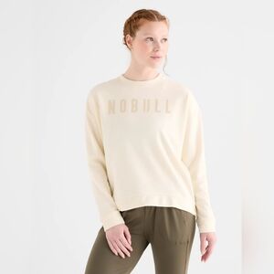 NWOT NOBULL Women's Crew Sweatshirt in light pink. Size S